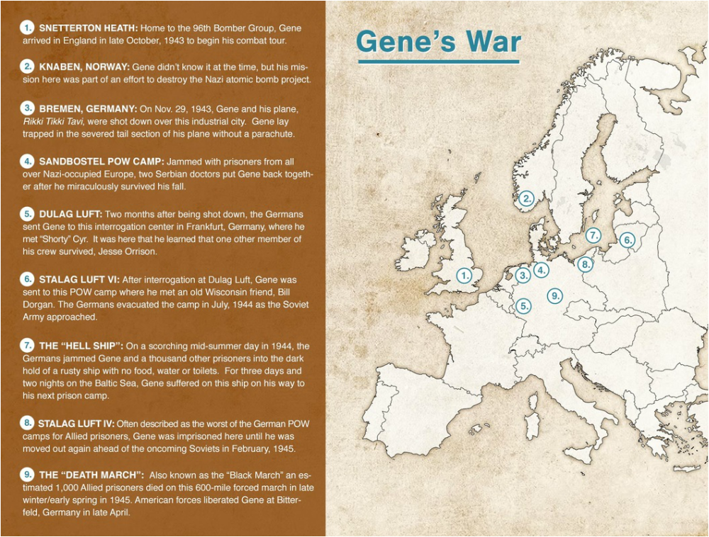 Key Places in Gene's War